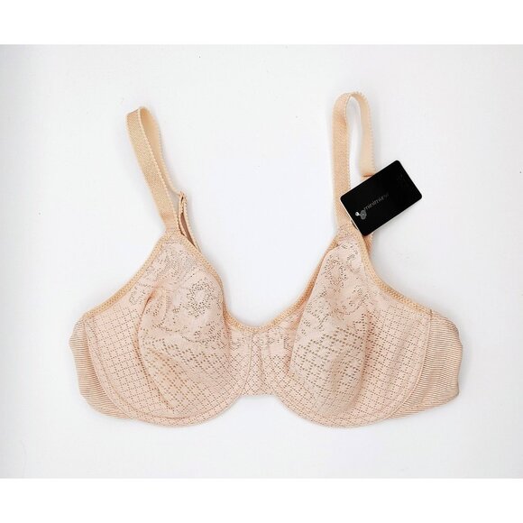 New Wacoal Visual Effects Minimizer Bra Size 34C Sand # 857210 - Picture 1 of 4